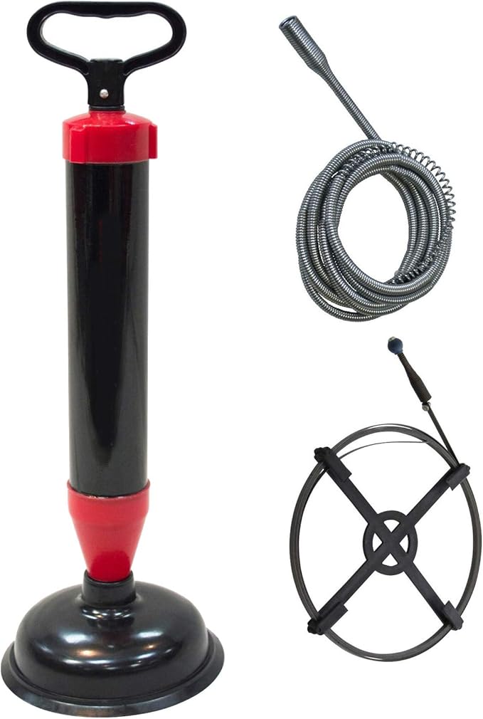 Set of 3 Tools for All of Your Drain Unblocking Needs Drain Blaster