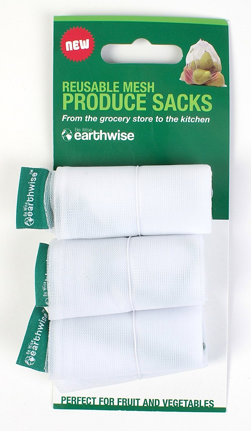 Buy Set of 3 Earthwise EcoFriendly Reusable Mesh Produce Sacks, 3pack