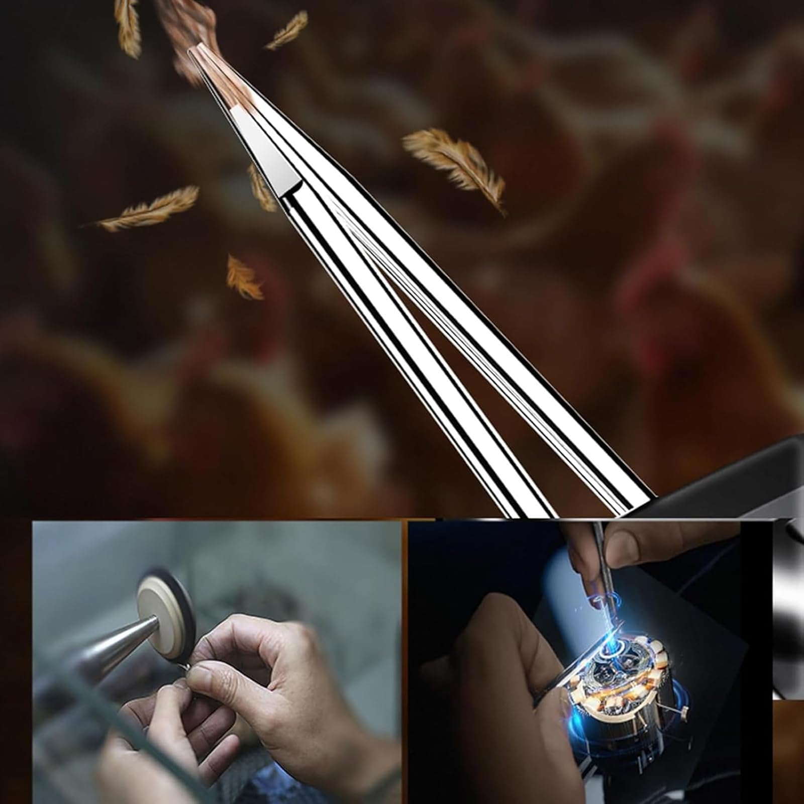 Spennatrice portatile per pollame, elettrica, portatile, con illuminazione a LED integrata e motore in rame puro, testa a cono autoregolante e impermeabile, per polli, anatre, oche