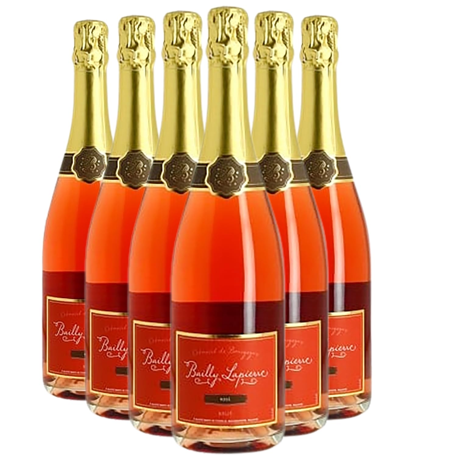 Crémant de Bourgogne Brut rosato - Bailly Lapierre - DOP - Borgogna - Francia - Vitigni Chardonnay,Pinot Noir,Gamay - 6x75cl
