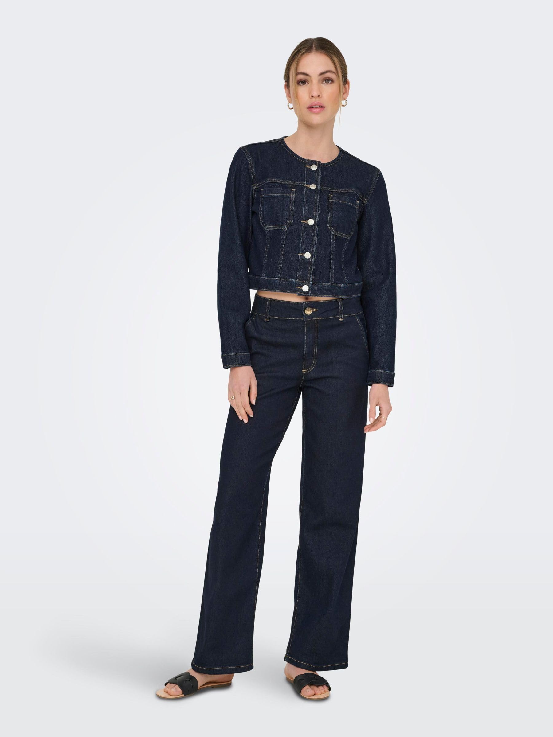 ONLY Onljoana Ls DNM Jacket Mae Veste Femme