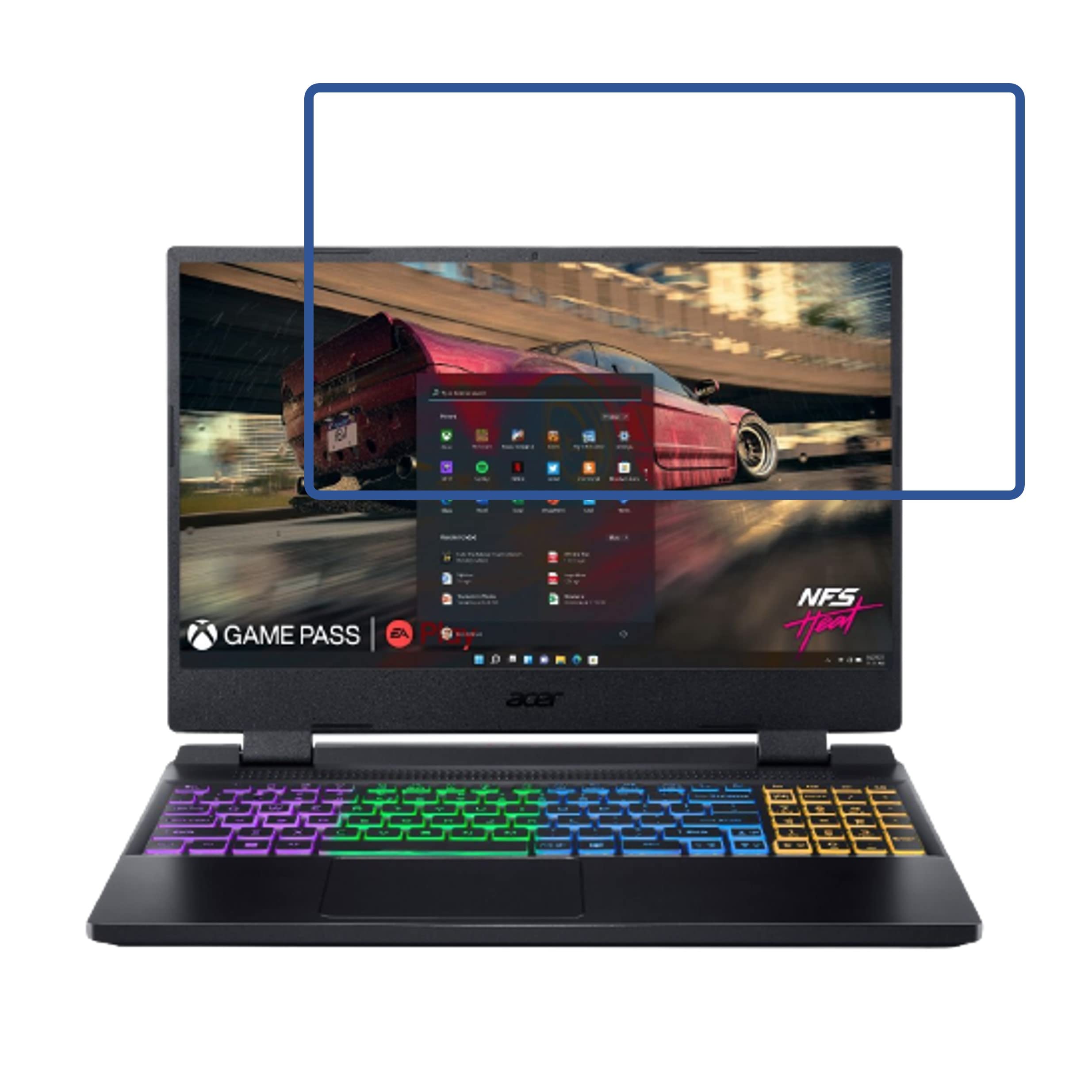 DVTECH� 9H Crystal Clear unbreakable laptop Screen protector for Acer Nitro 5 gaming laptop 12th Gen Intel� Core i5-12500H (15.6 inch) (Not a Tempered glass) (B0BN6C9FL1) Amazon Price History, Amazon Price Tracker