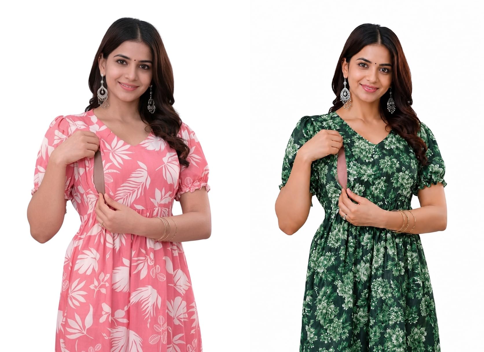 Women's Maternity Kurti for Feeding Zippers |Easy Breastfeeding Kurti for Nursing Pre and Post Pregnancy (Combo of 2 Kurti)-image-40