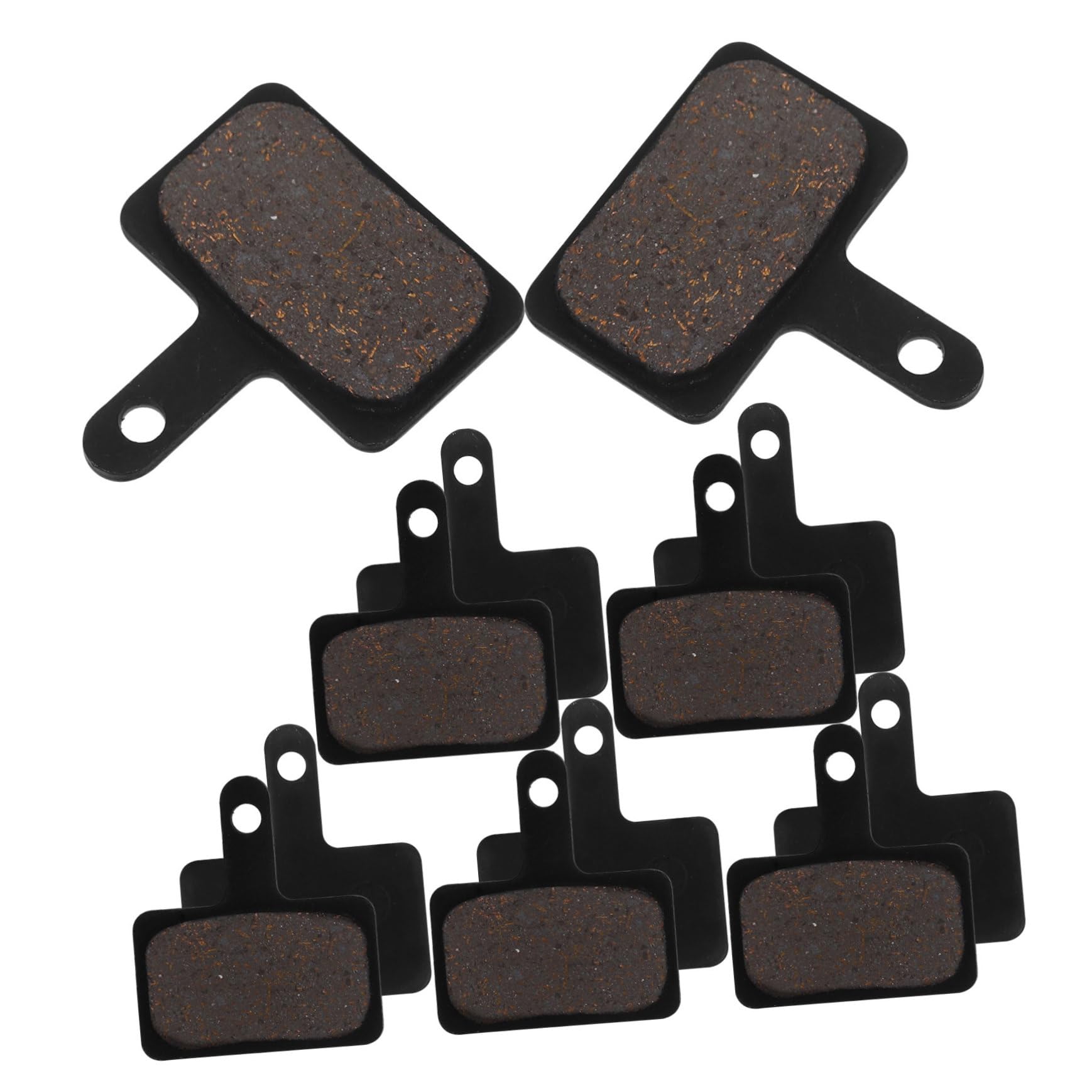 Kisangel Bremsbeläge für Fahrräder Fahrradbeleuchtung vorne und hinten Scheibenbremsscheiben Bicycle Repair kit Bike Brakes Radfahren Bremsbelag Leichter Fahrradbremsbelag Black