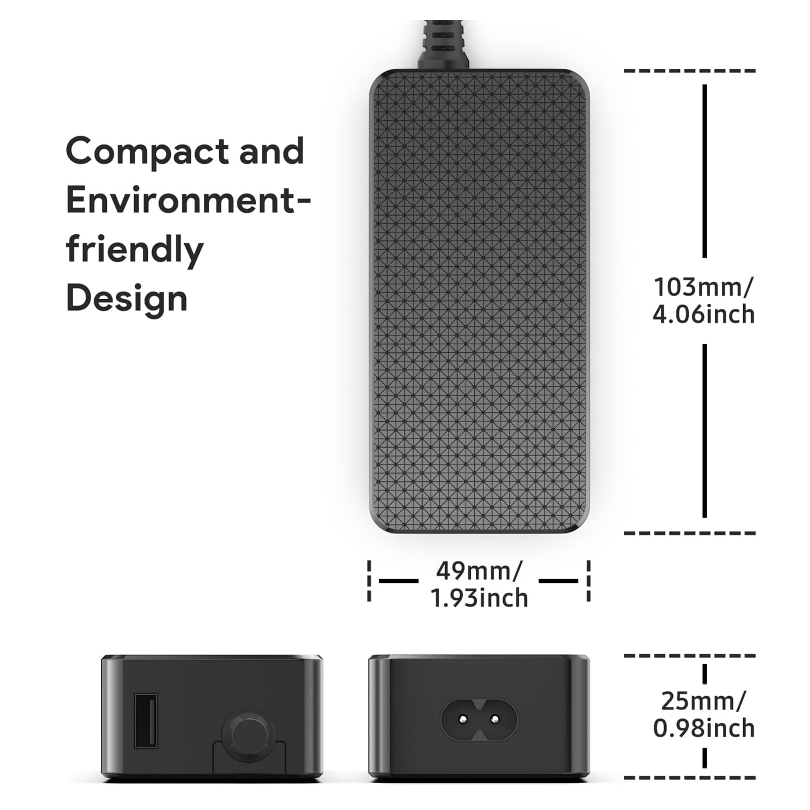 KFD Chargeur 13,2 V 2,82 A pour DJI Air 2S Fly ‎More Combo Drone Caméra Chargeur de batterie Mavic Air 2S Câble d'alimentation Mavic-Air 2 AC DC Adaptateur DJI-Air 2 Drone Bloc d'alimentation