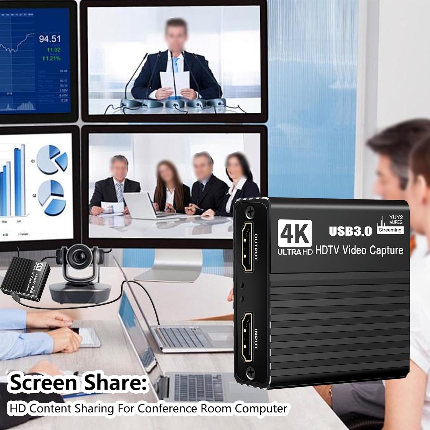 ACHAVE 4K HDMI Video Capture Card, 4K30hz Hdmi Loop Out,USB3.0 1080P 60FPS, HDMI to USB 3.0 Capture Card for Streaming Work with Camera/Xbox/PS4/PS5/PC/OBS/Switch