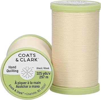 Coats Thread & Zippers Dual Duty Plus Hand Quilting Thread, 325-Yard, Cream