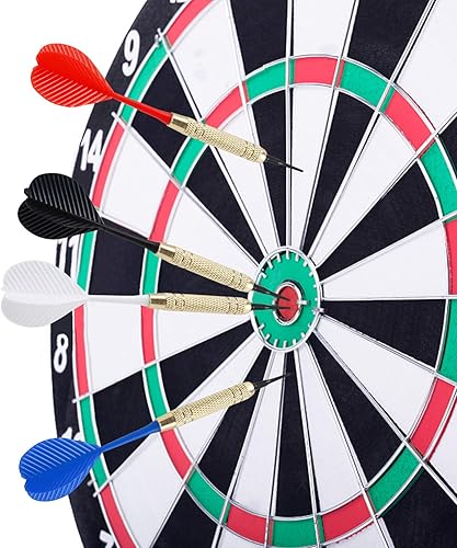 Miniatura 5 de Accmor 12 dardos de punta suave, juego de dardos de punta de plástico de 0.63 oz, adjunta 100 puntas de repuesto negras adicionales de 2BA, dardos