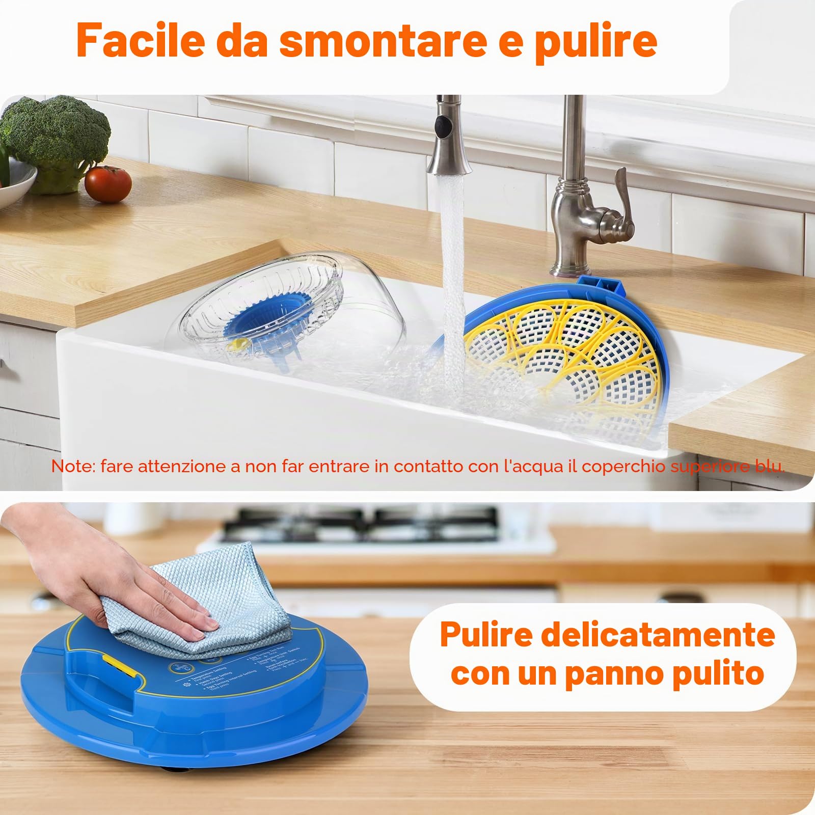 Incubatrice Automatica per Uova, 18 Uova, Aggiunta automatica d'acqua | Incubatrice Automatica, Girauova Automatico, Controllo Temperatura e Umidità, con ovoscopio, per Polli, Anatre e Quaglie