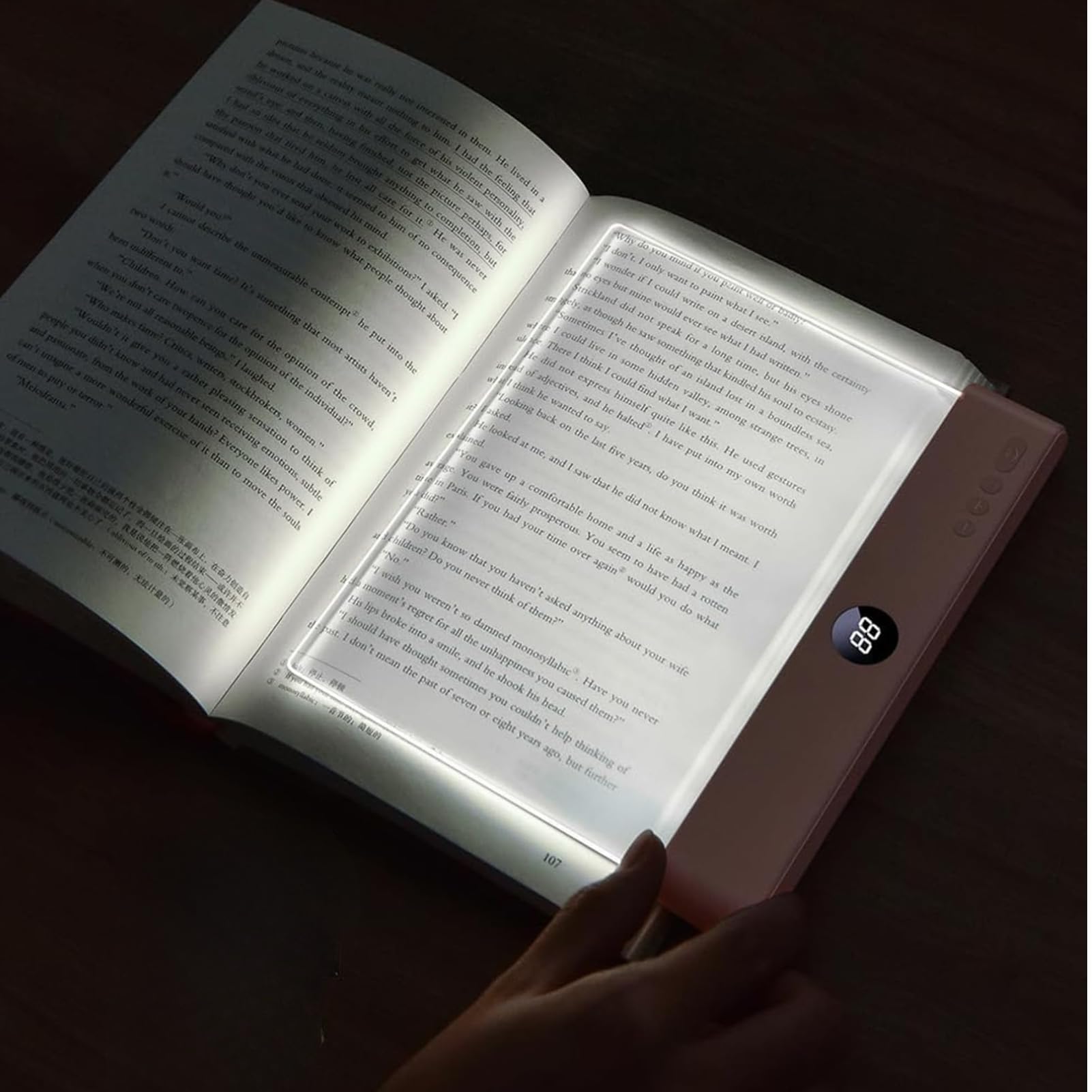 Lampe De Lecture, éCran Plat Intelligent Led Lampe Lecture,Lumiere Livre Multifonctionnel,Chargement Usb Avec Fonction Minuterie,Lampe De Lecture Pour Lire Au Lit Veilleuse,Pour Lecture Et éClaira