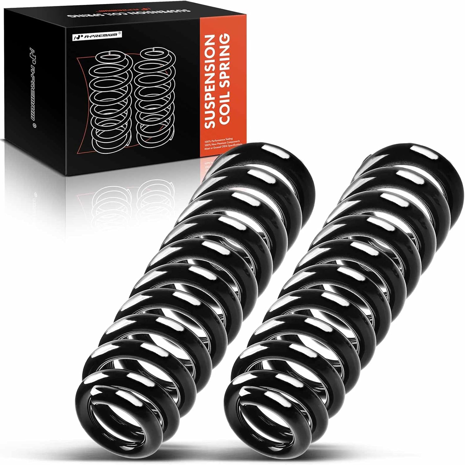 A-Premium Front Coil Springs Compatible with Toyota Tacoma 2005-2007, FJ Cruiser 2007-2010, 4.0L 4WD, Driver and Passenger Side, 2-Pack, Replace# 4813104540