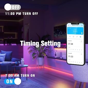 DAYBETTER LED Strip Lights 150 ft, Smart LED Lights for Bedroom, Bluetooth Led Light Strips with Remote, App Control, DIY Colors, RGB Color Changing LED Strip Lighting Music Sync, Party, Room Decor