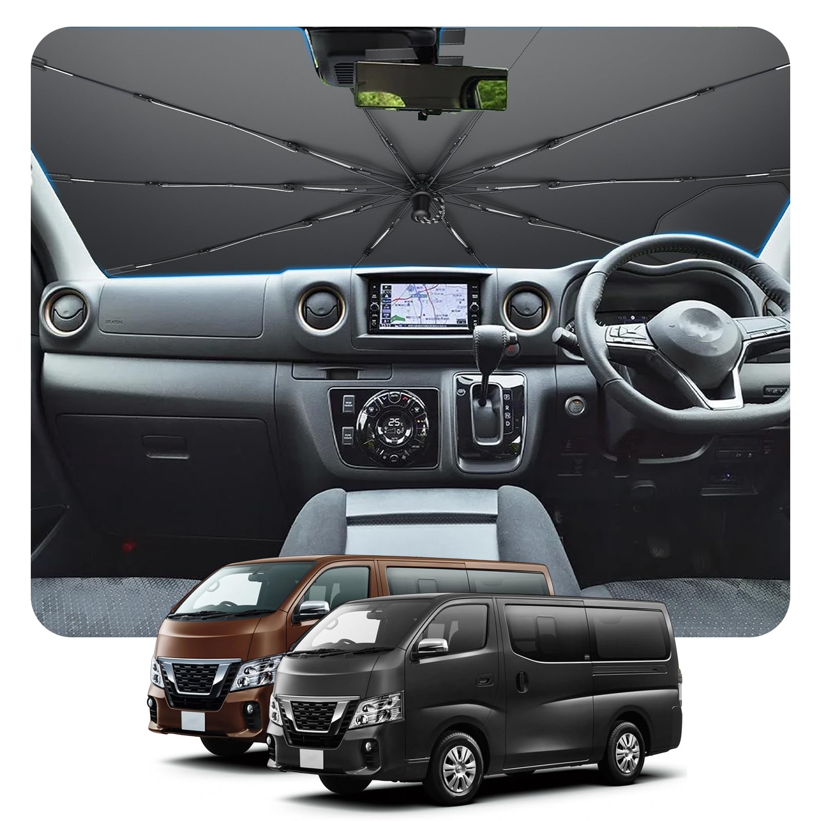 Amazon.co.jp: BSTW 日産 NV350 キャラバン E26型専用 傘型