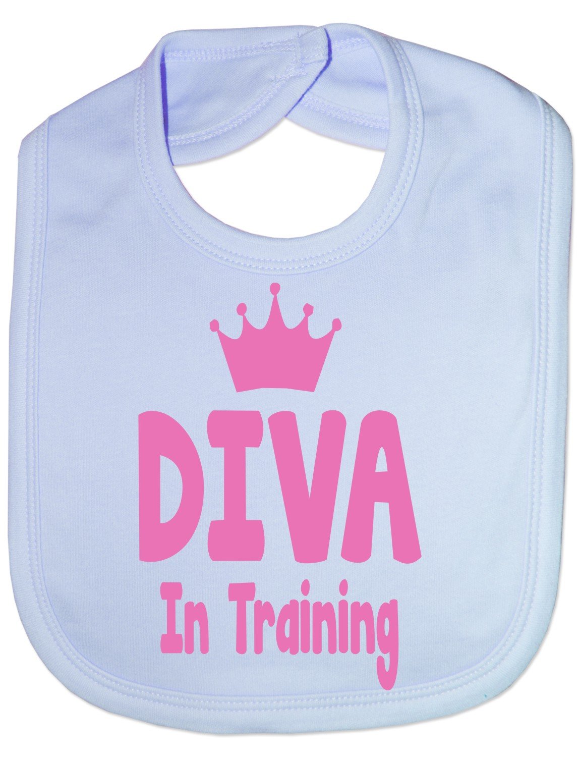 Print4U Diva In Training - Funny Baby/Toddler/Newborn Bib - Baby Gift blue