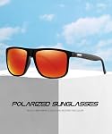 Lunettes de soleil polarisés pour hommes/femmes; cadre lumineux vintage/classique/élégant; HD objectifs du pilote; Golf/conduite/pêche/voyage Vêtements de vue