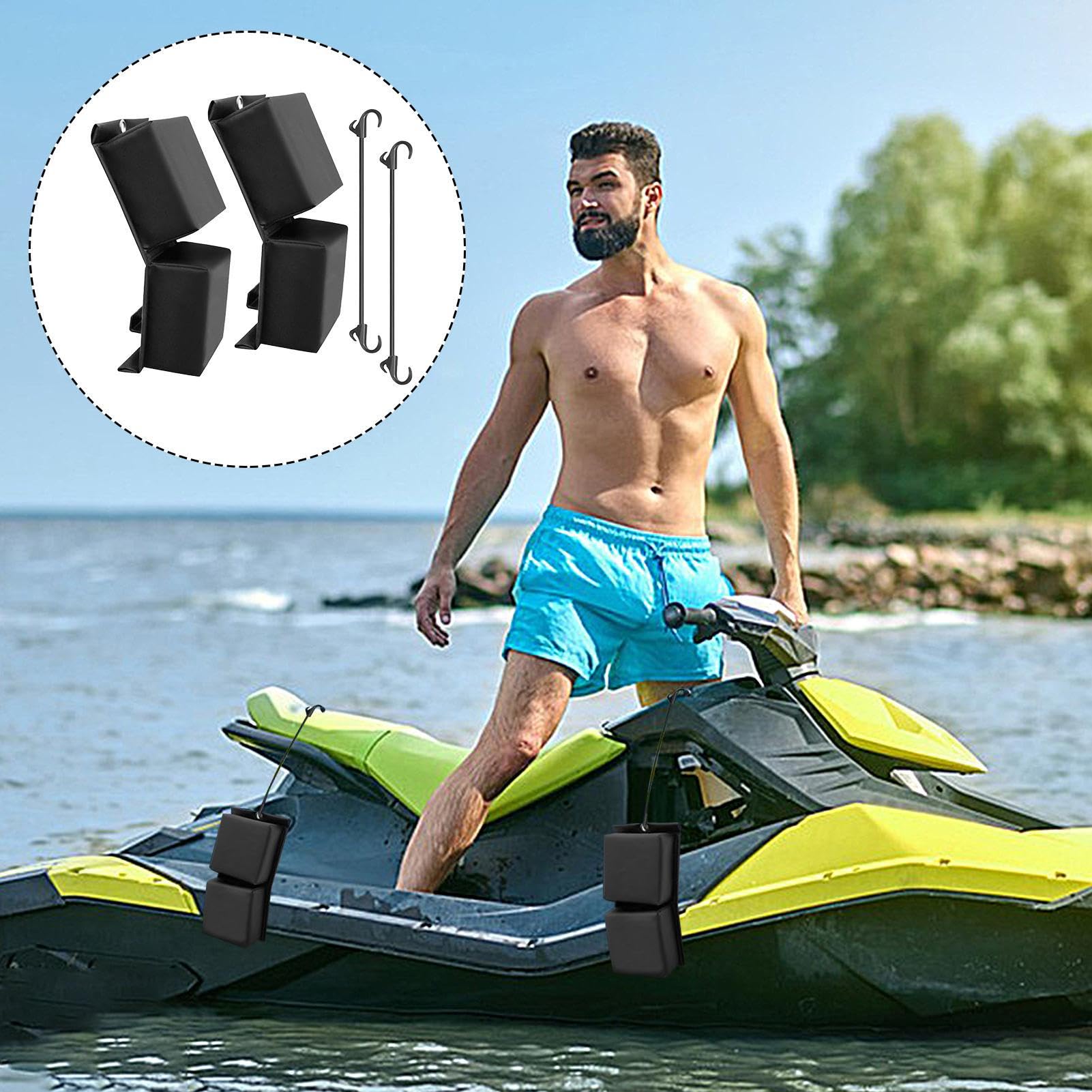 Odbijacze do dokowania łodzi Wielofunkcyjne Odbojnice Morskie Odporne Na | Odbijak Ochronny Do Cumowania Łodzi Pływanie, Pontony, Wędkarstwo, Wakeboarding, Jachty Morski