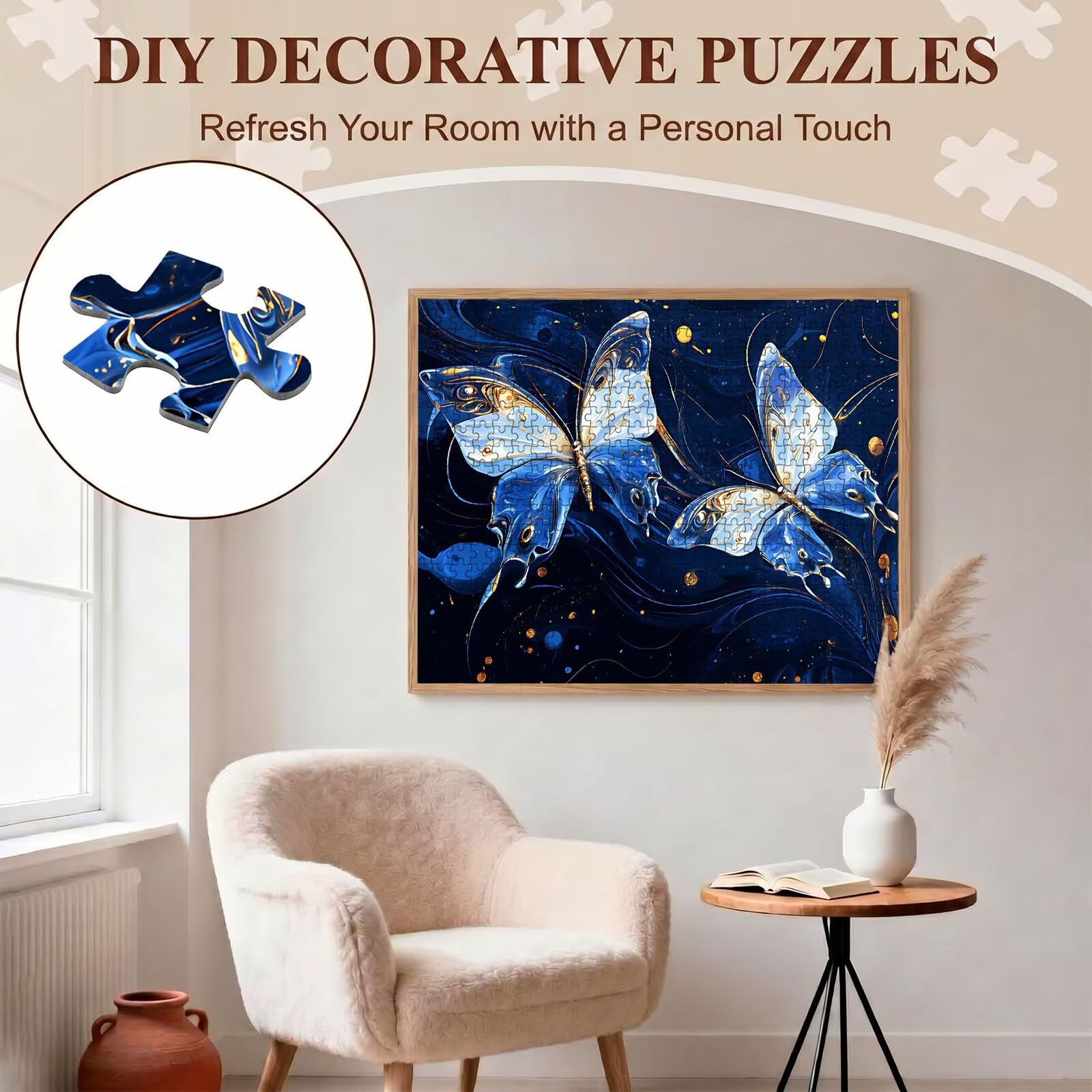 blu sogno Puzzle 4000 Pezzi per Adulti, Puzzle in Legno - Collezione Classica con Poster Incluso - Sfida di Concentrazione e Passatempo Antistress, Gioco Educativo per Famiglia, 141 x 87 cm f0-601