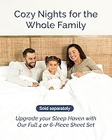 Vista 498 de Sábana encimera de bolsillo profundo, más suave que el algodón egipcio, 1 sábana encimera para colchón tamaño Queen