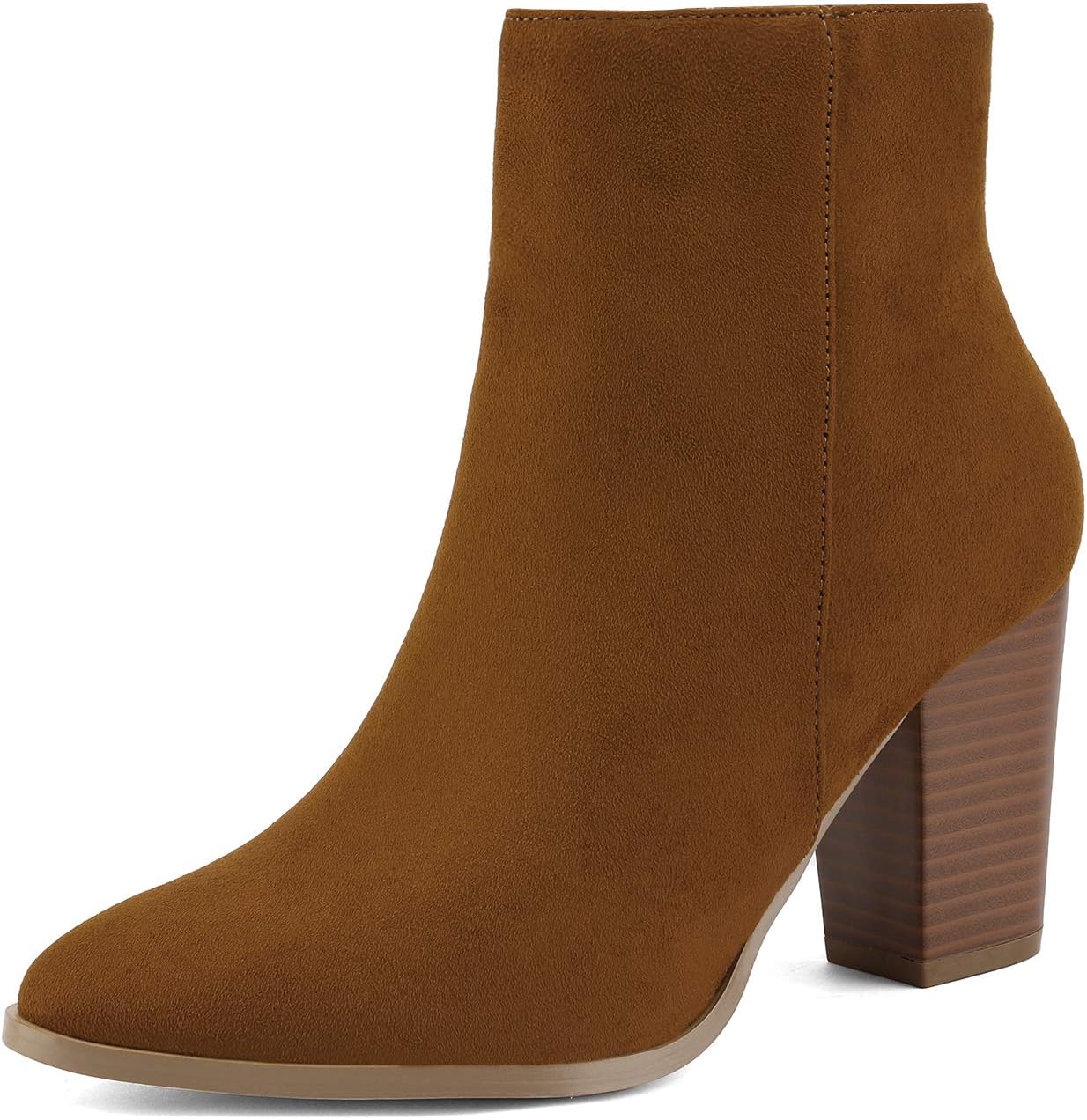 DREAM PAIRSWomen's Ankle Boots Chunky Block Heel Booties