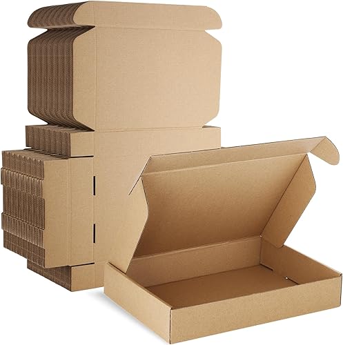 Miniatura 37 de Famagic Cajas de envío pequeñas – Paquete de 25 cajas de cartón corrugado marrón de 9 x 6 x 2 pulgadas para pequeñas empresas, cajas de correo