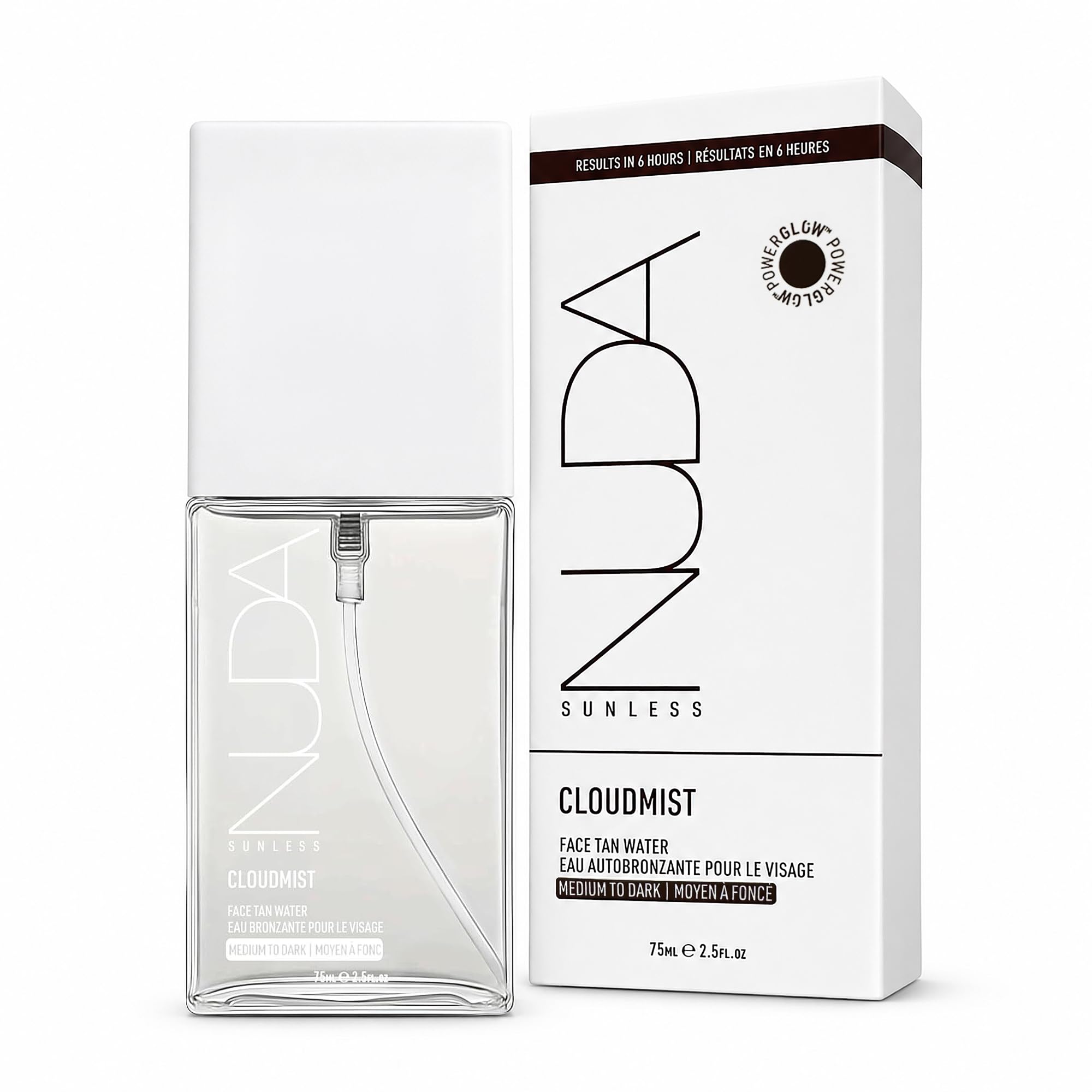 Nuda Canada - Nuda Face Tan Water | Bronceado facial ligero y transparente | Spray facial hidratante con agua