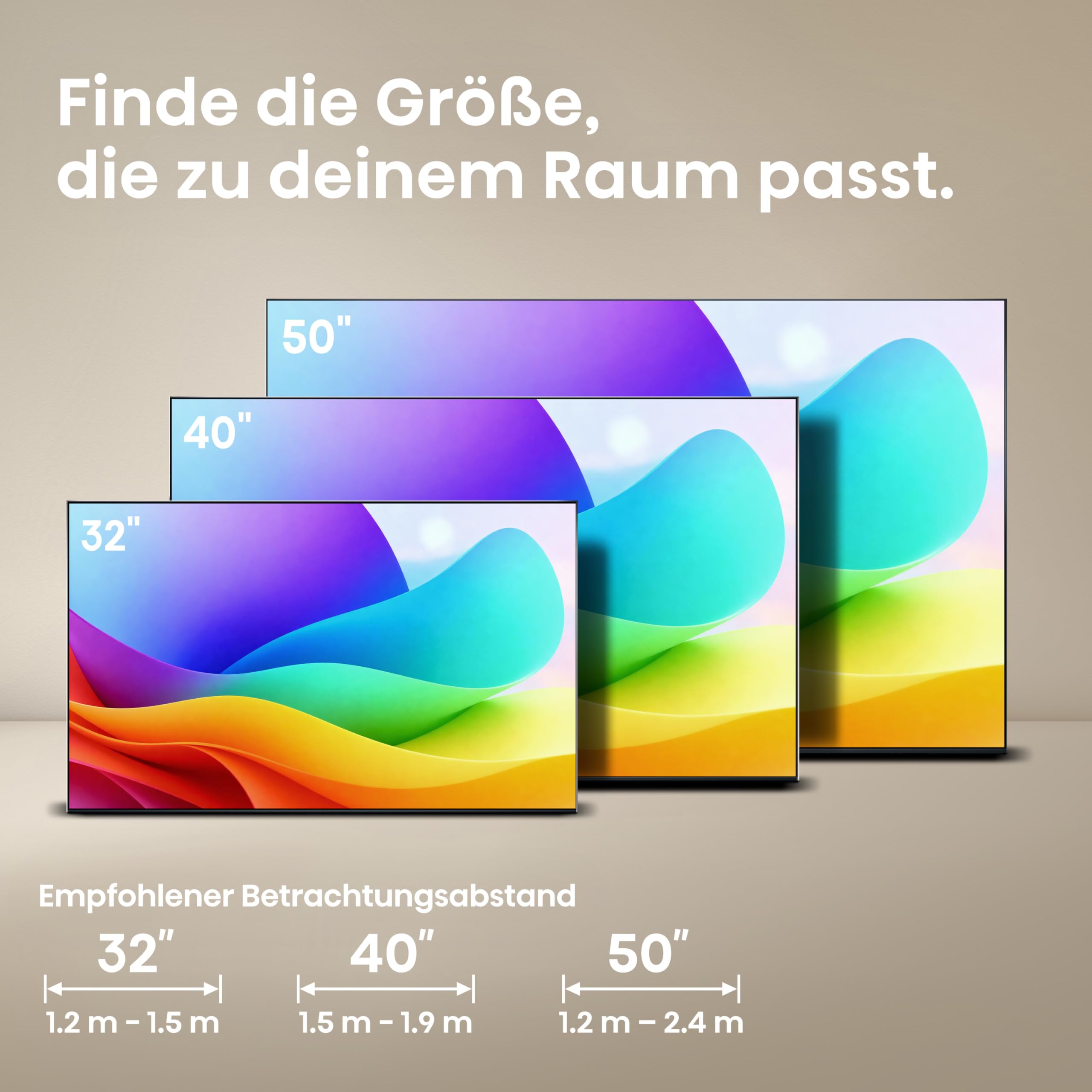 Hisense 32A5DS Fernseher 32 Zoll, FHD, QLED, Smart TV, 60Hz, Hi-QLED Colour, Dolby Atmos, Game Mode, Noise Reduction, Hohe Kontraste, Share to TV, HDR10, VIDAA OS
