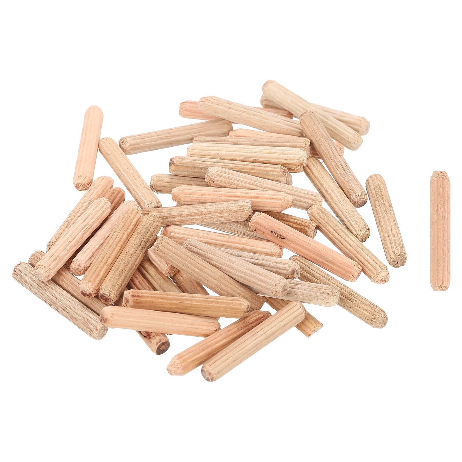 Wooden Dowel Pins - 100 Pack for Woodworking -26