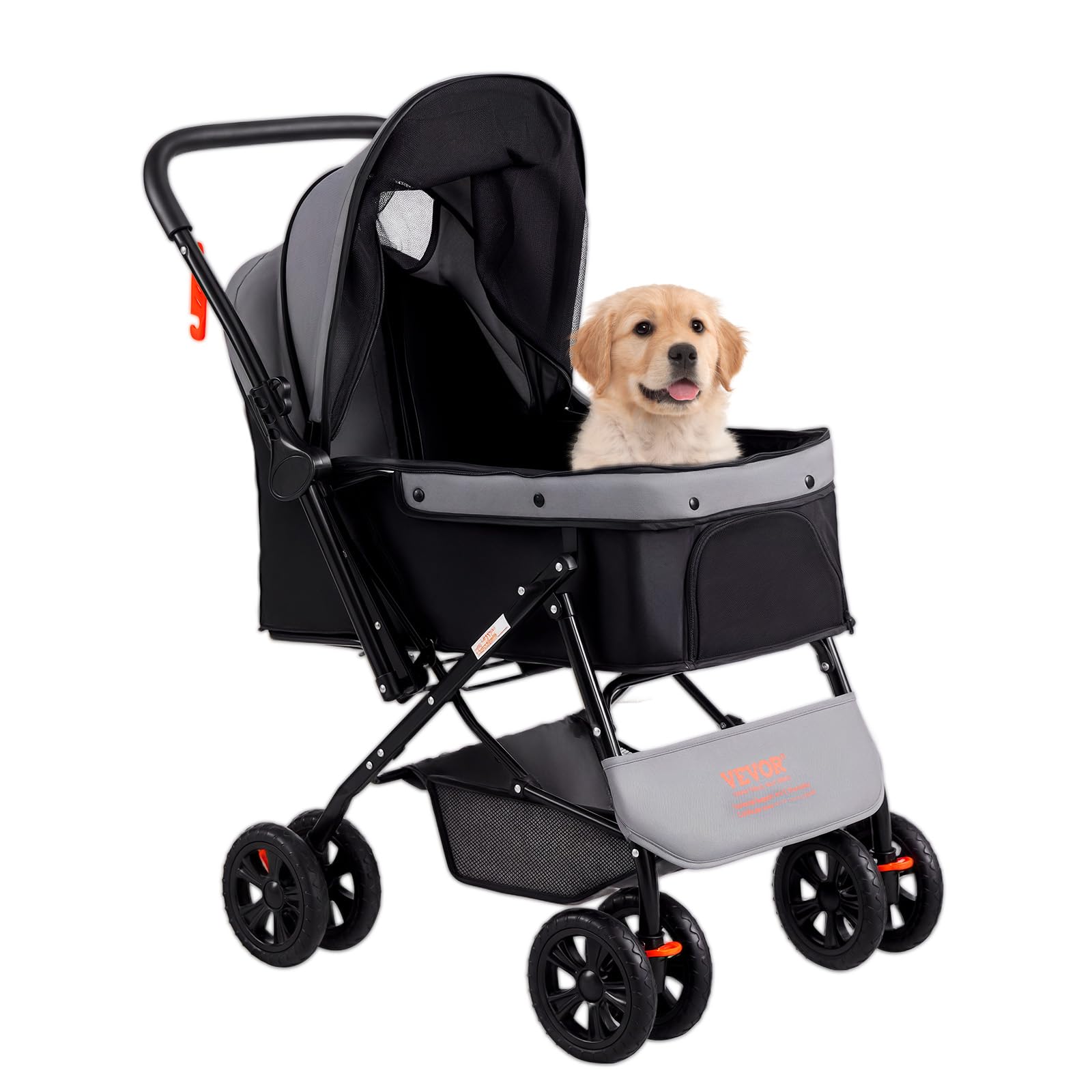 Amazon.co.jp: VEVOR ペットベビーカー 4輪 犬用ベビーカー ブレーキ