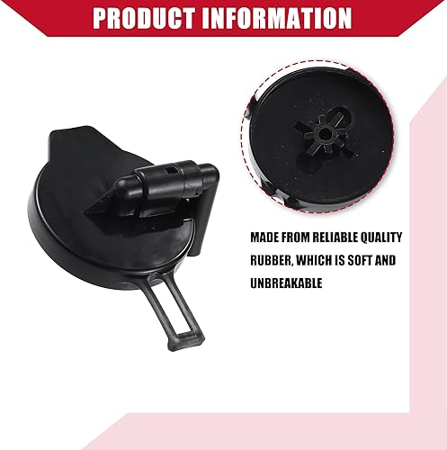 Miniatura 6 de No.164710A030 - Tapa para tanque de expansión de refrigerante de motor para Toyota Sienna 2004-2010, duradera, plástico, 1 juego, color negro