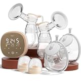 NCVI 2-in-1 Electric Breast Pump with Wearable Cups, Spa-Like Comfort with VibeRelief Massage Micro-Vibration, Hospital-Grade Suction, Pain Relief & Fully Customizable Portable Breastfeeding Pump