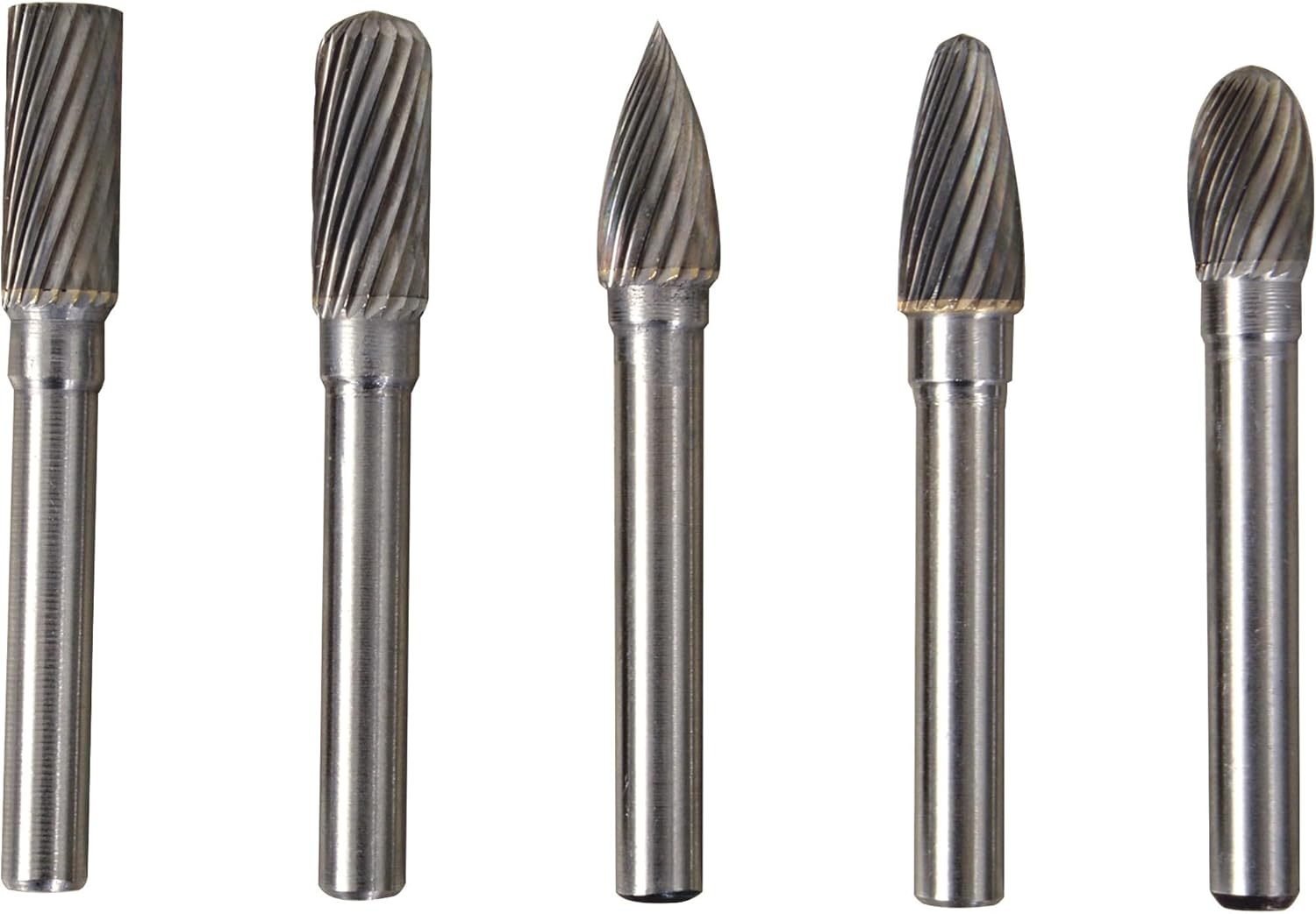 Klutch High Speed Rotary Multi Tool File Set -5-Pc.