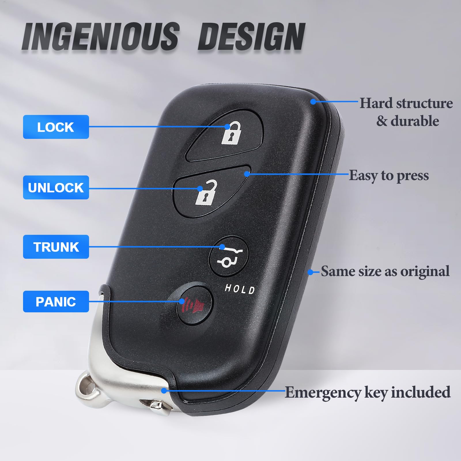 Amazon.co.jp: Keymall スマートキーフォブ キーレスエントリー