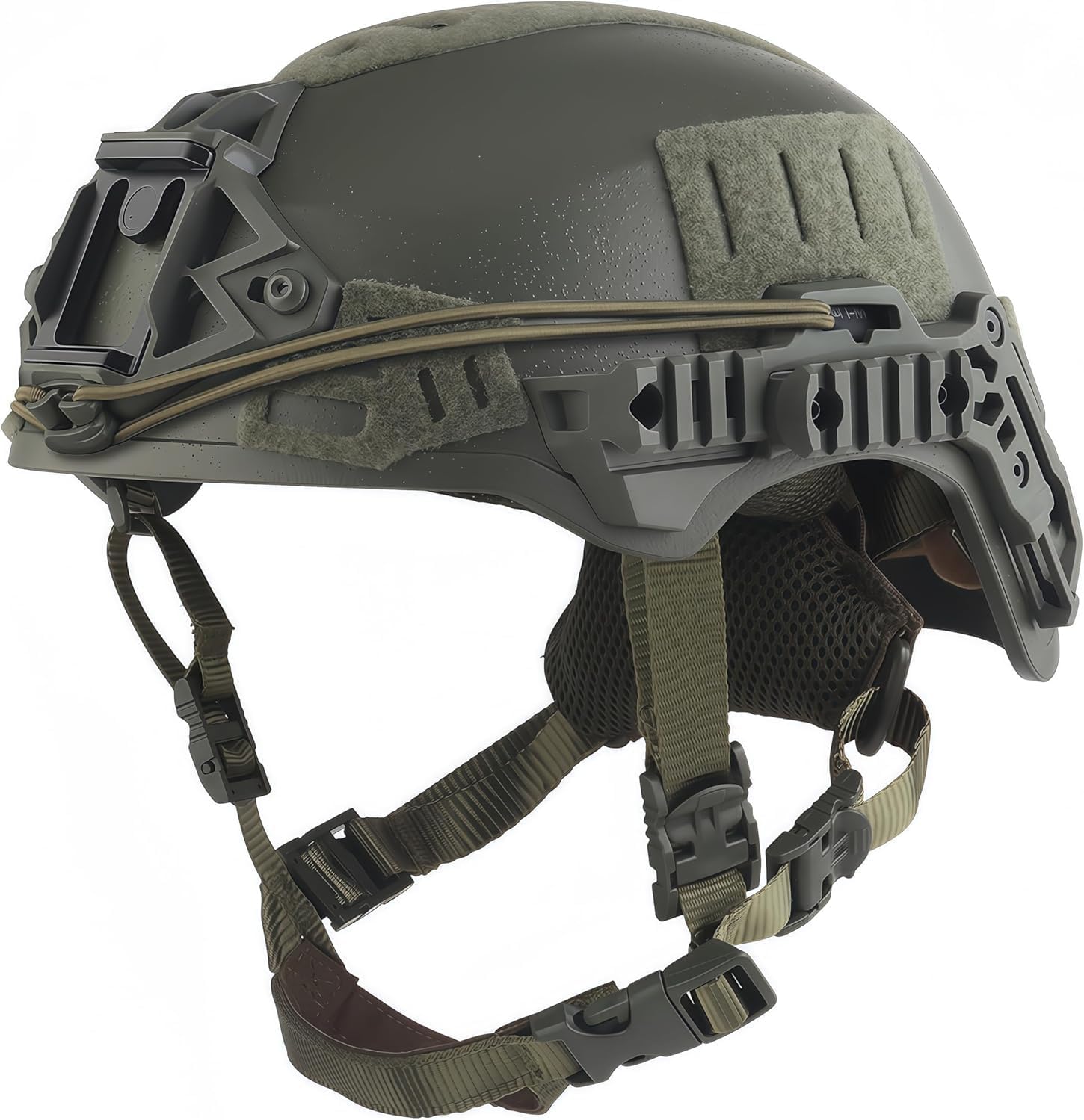 W.endy Tactical Helmet Thick Version 3.0 Safety FAST M-I0K Helmet Outdoor Tactics Hunting Airsoft Sports (Green)