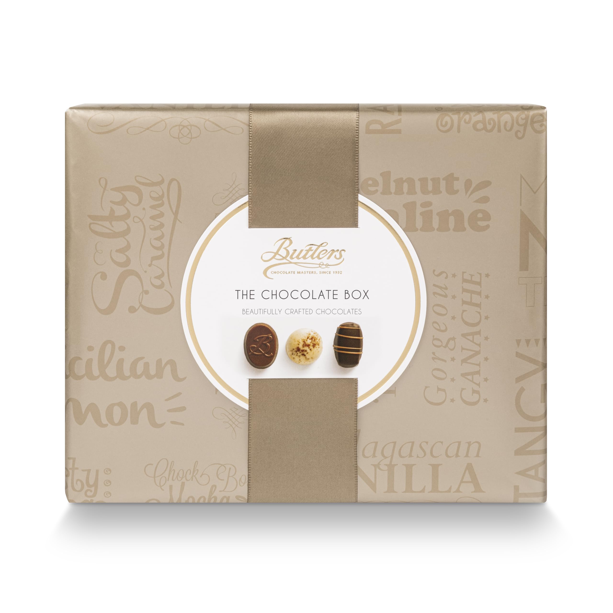 Butlers Medium Wrapped Chocolate Ballotin with Bow 320 g