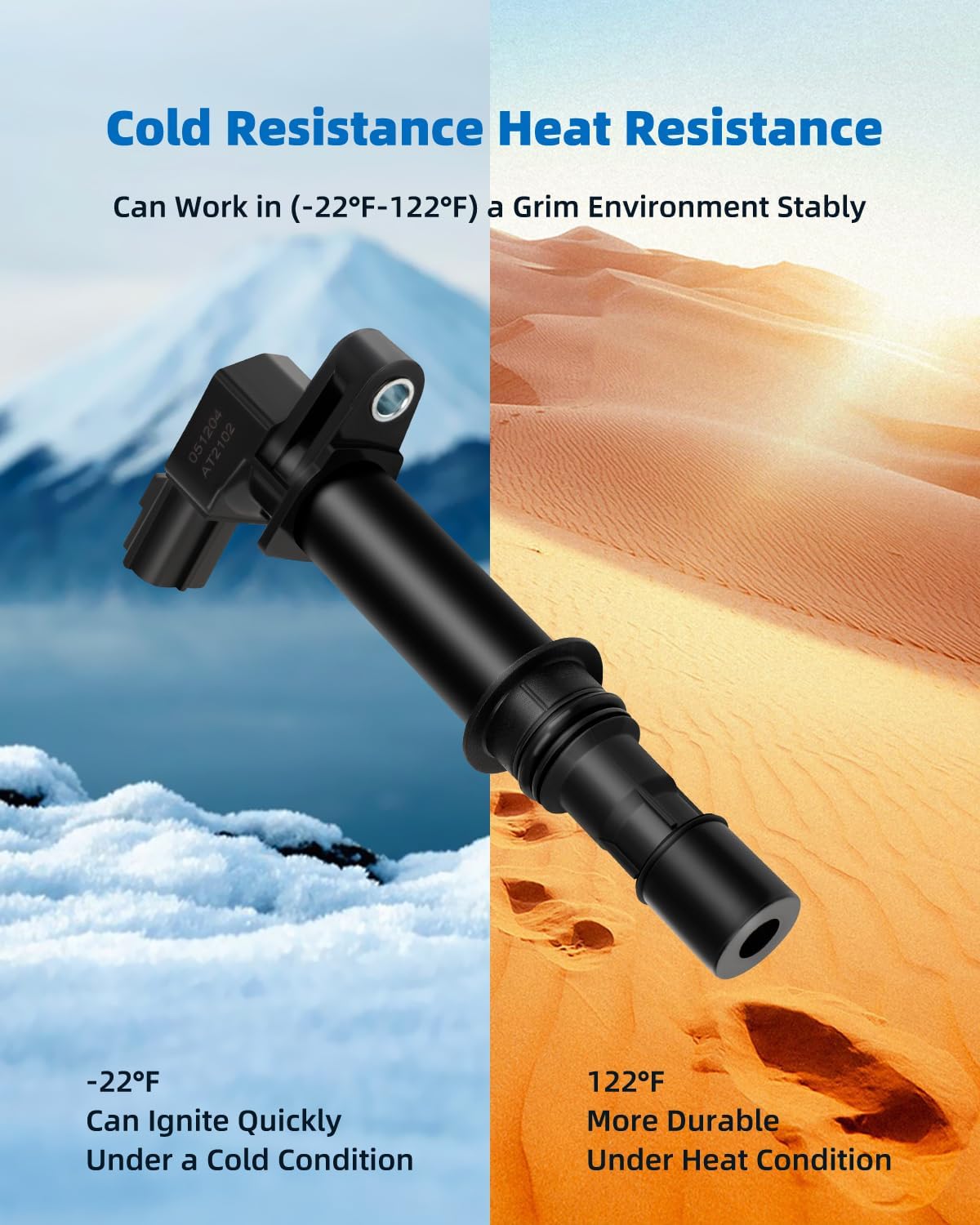 ECCPP Ignition Coils Packs Compatible for Dodge for Durango/for Jeep for Commander/for Chrysler Aspen V8 4.7L 1999-2008 Replacement for UF270 UF297 for Travel Transportation and Repair