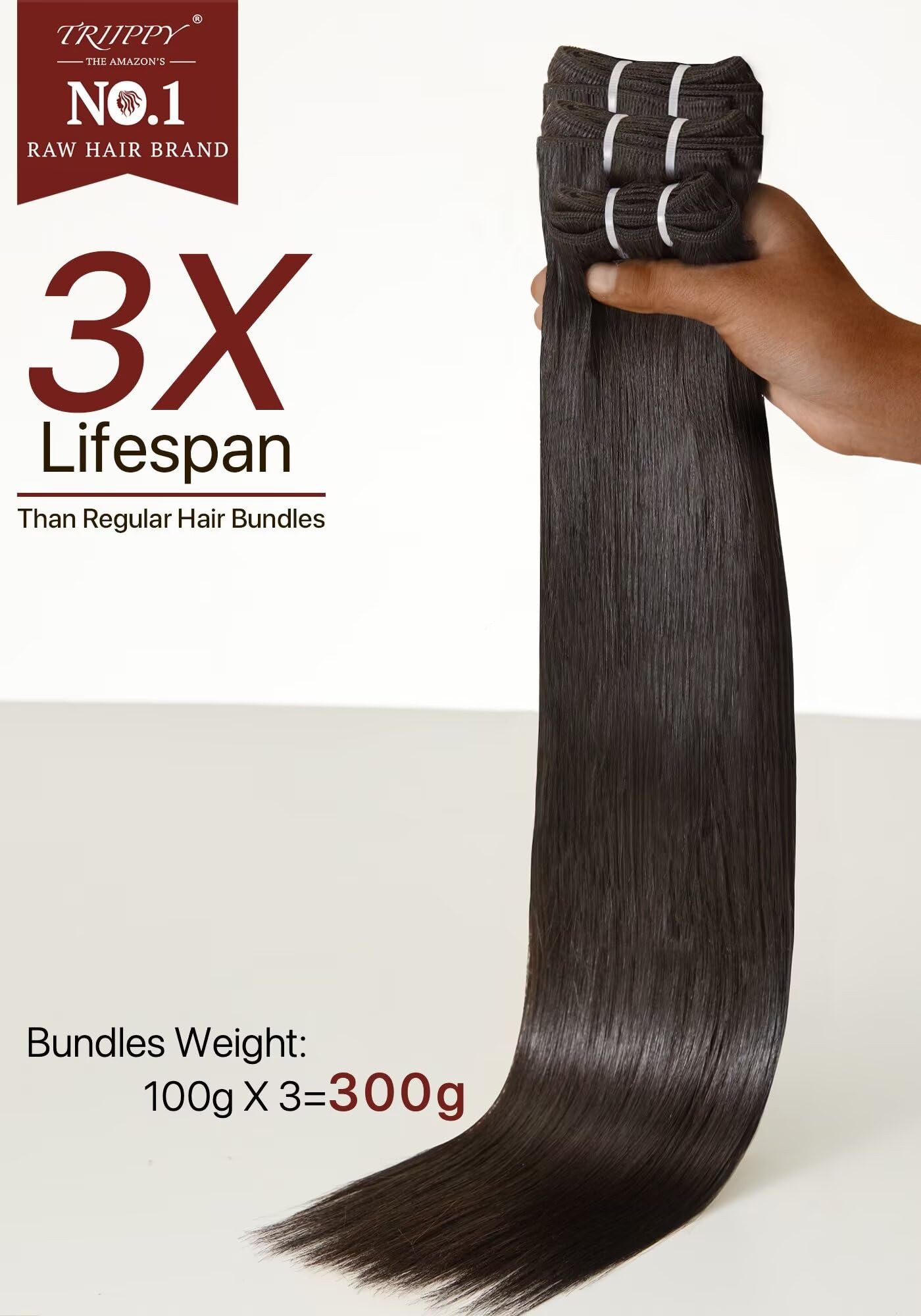 14 Inch Raw Cambodian Hair Bundle, 100% Human Hair, Straight Weave Amazon.com : BALORIECA 16A Cambodian Raw Straight Human Hair  main image 3