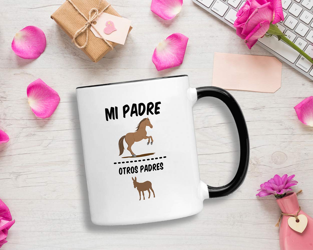 Casitika Regalos para Papa. Tazas para Cafe de Dia de los Padres. Tazza da caffè per festa del papà in spagnolo, tazze per papà latino per compleanno