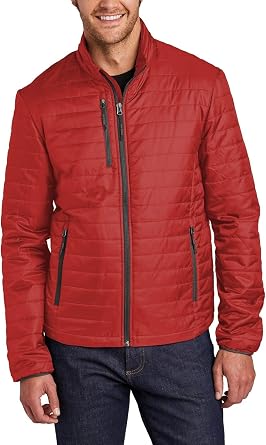 JustBlanks Mens Full-Zip Water Resistance Packable Puffy Jacket