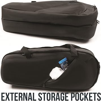 Athletico Tennis Bag and Racketball Bag - Tennis Bags for Women and Men to Hold Tennis Racket, Racquetball Racket, Pickleball Paddles and Other Equipment or Gear (Black)