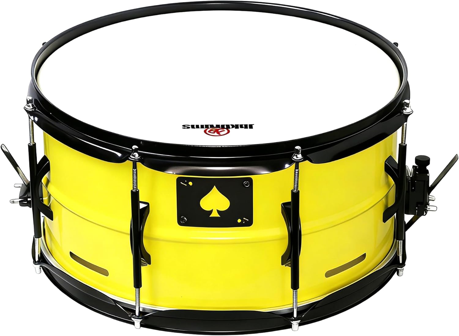 14-Inch Yellow Snare Drum – Premium Metal Shell & Die-Cast Hoops for Big Fat Tone – Ideal for Beginners & Professionals – Rock, Jazz, Pop, Funk Ready – Portable Snare Drum for Stage & Studio