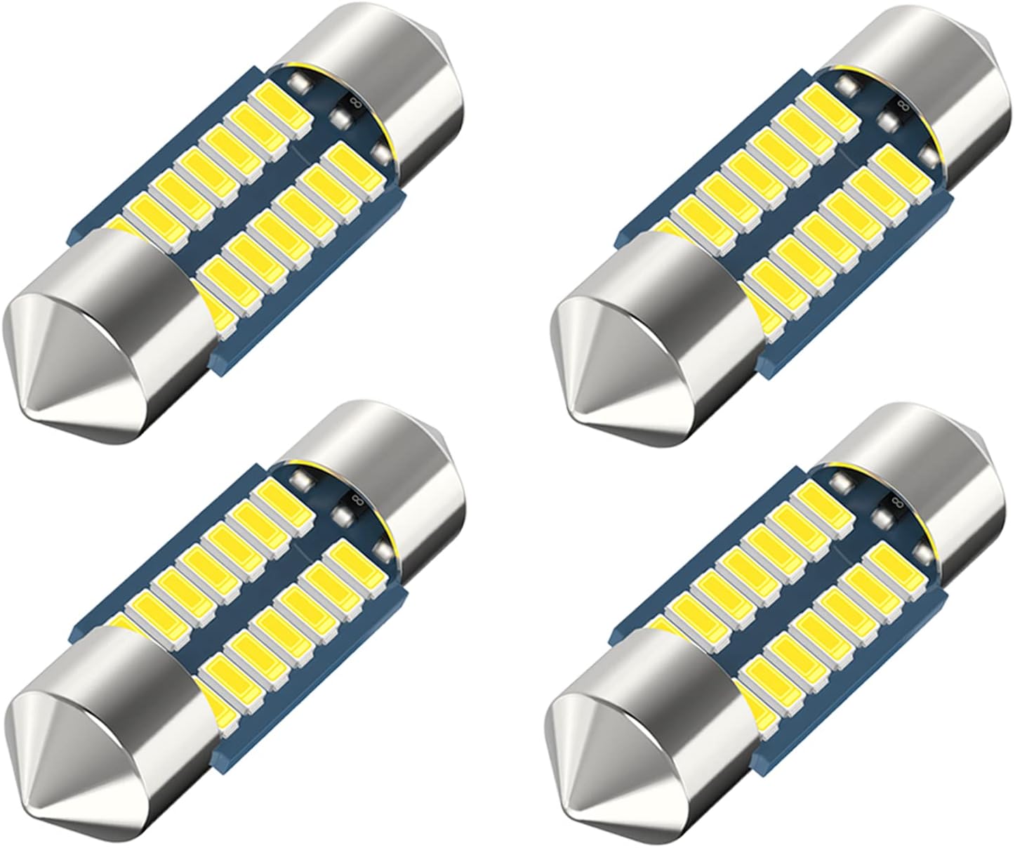Serundo Auto DE3175 Led Car Bulb 31mm 1.22in Led Festoon Bulb, DE3021 DE3022 DE3023 6428 6430 7065, 6000k White Super Bright Interior light Used for Car Map Dome Light etc,Pack of 4pcs