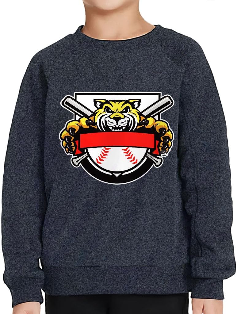 Baseball Design Toddler Raglan Sweatshirt - Gift for Boys - Baseball Lovers Items