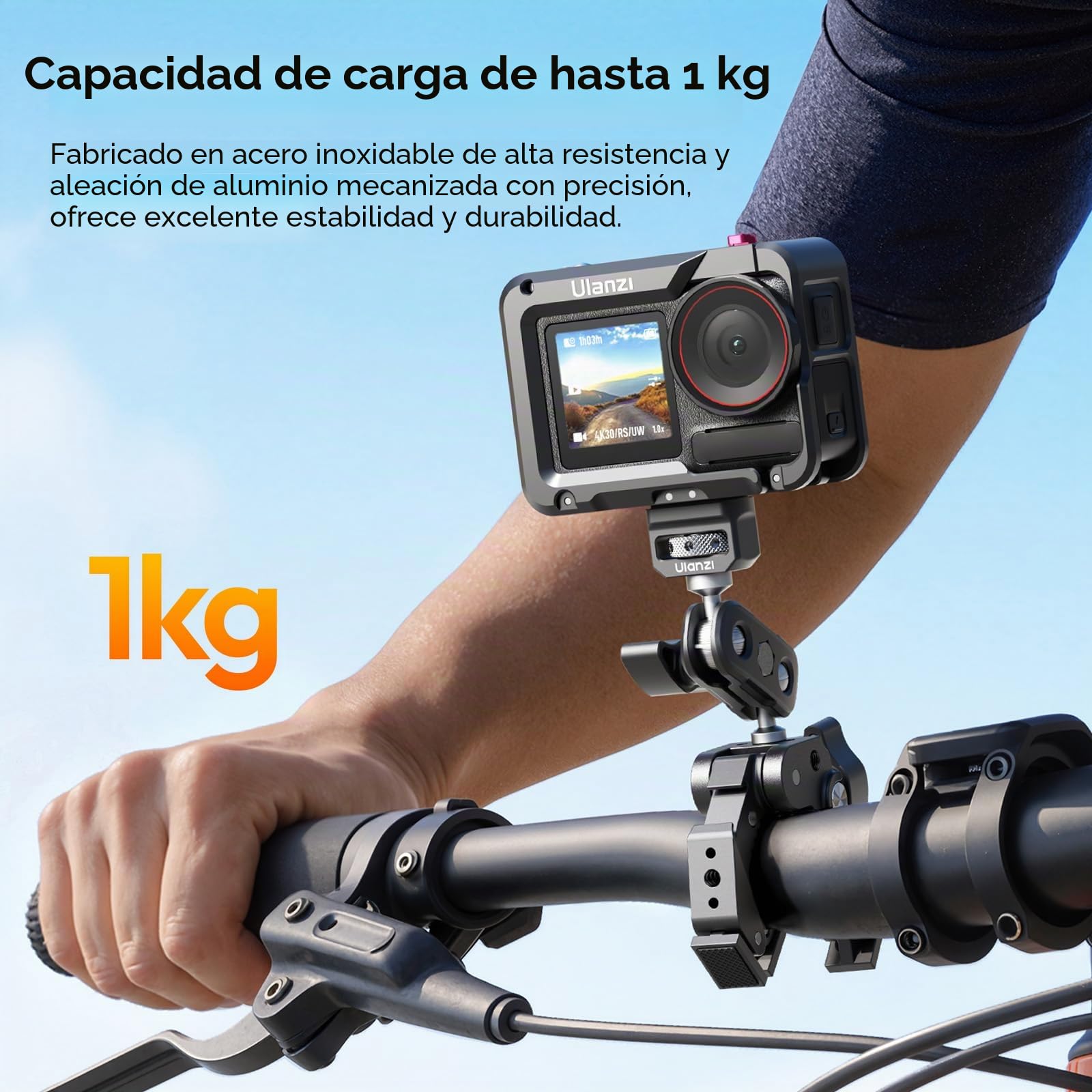 ULANZI CO78 Super Pinza con 3 Mordazas, Brazo Articulado con Rótula Doble 360° y Tornillo 1/4", Soporte Universal para Cámara DSLR, Luz de Vídeo, Micrófono y Estabilizador-Modelo 2026