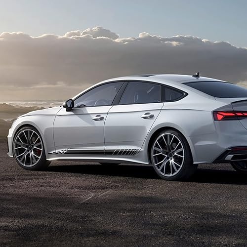 Miniatura 3 de Bilisin Calcomanías gráficas de rayas laterales para automóvil, deportes y carreras, BI025, vinilo universal, calcomanías de rayas modificadas,