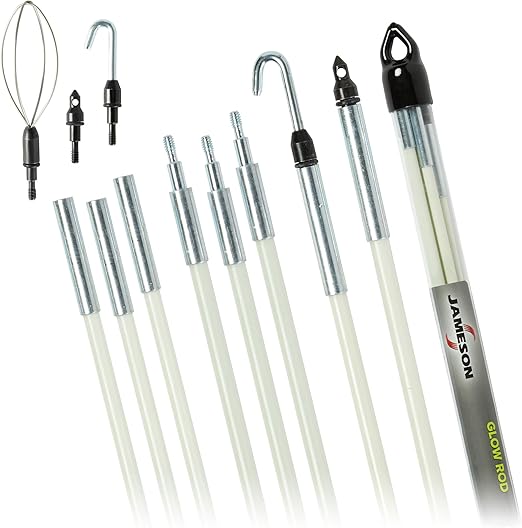 Jameson 7-8-IK Fiberglass Glow Rod Kit, 35'