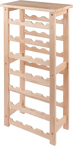 Winsome estantería de madera para 28 botellas de vino