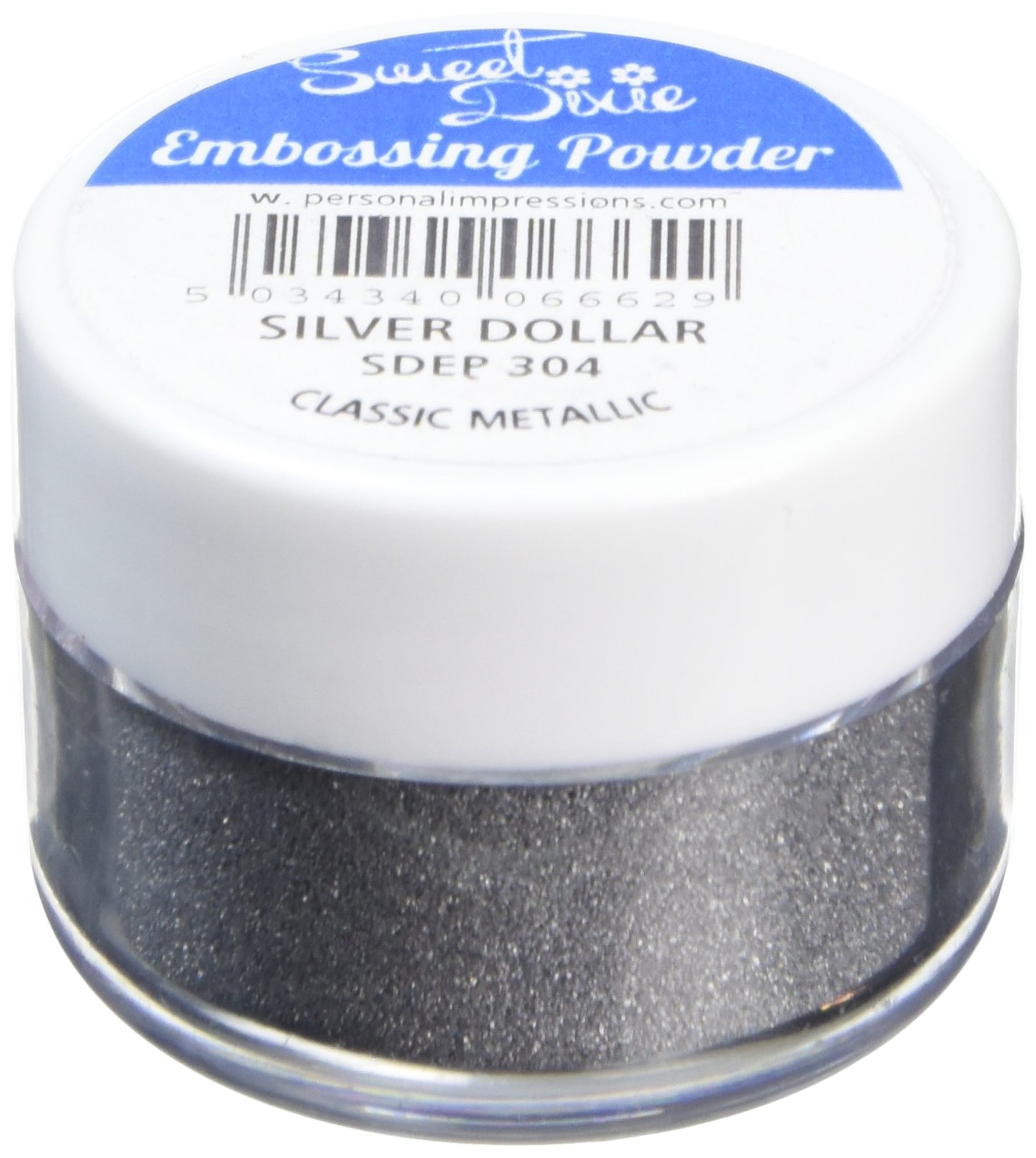 Sweet Dixie Silver Dollar/Classic Metallic Sdep 304 Embossing Powder -, Synthetic Material, 4 X 4 X 3 Cm