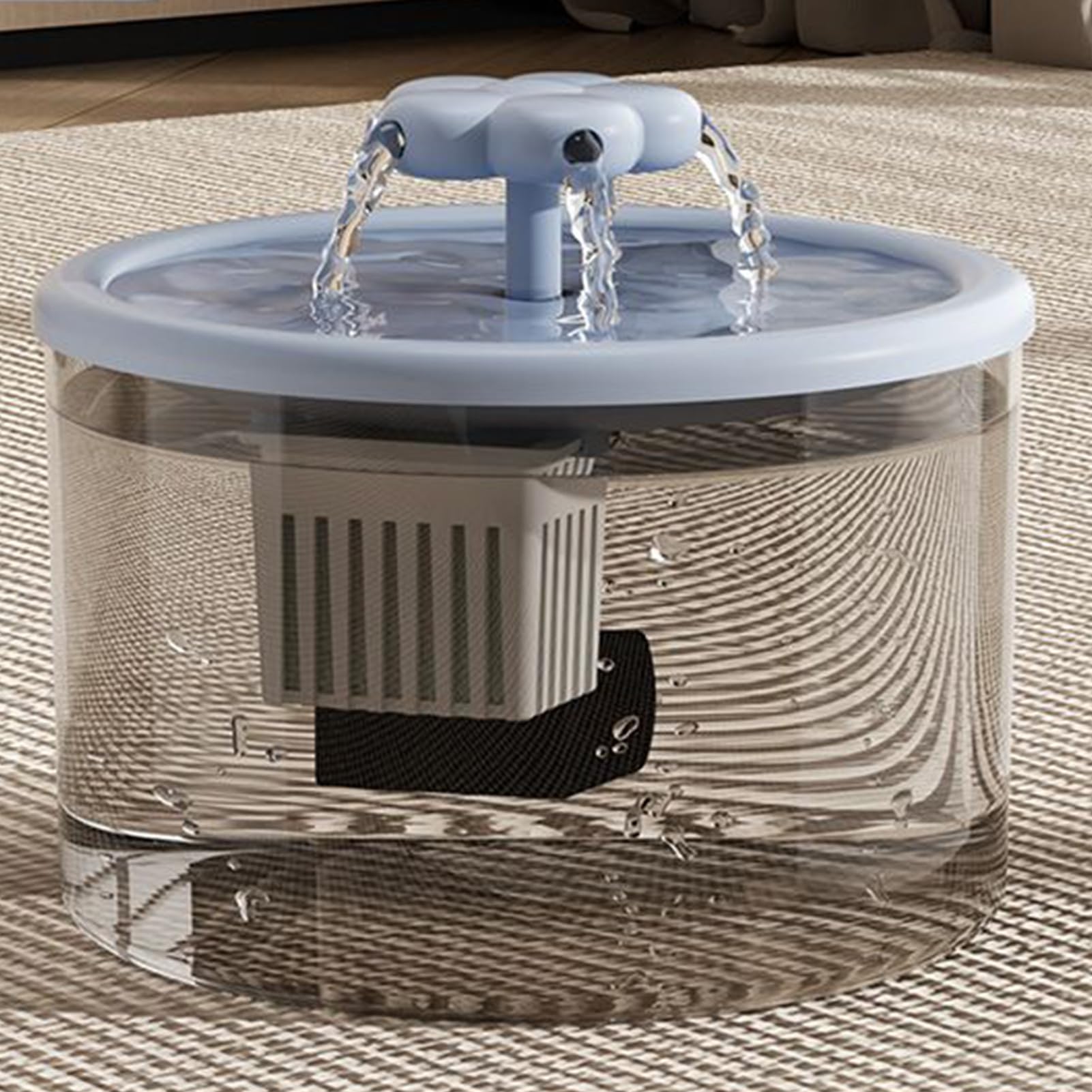 Kat Waterfontein 1.2L - Hondendrinkfontein - Stille Waterdispenser Voor Slaapkamer Woonkamer Keuken Thuisgebruik