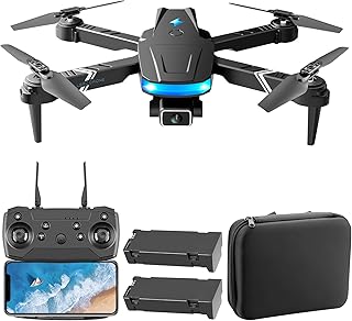 ZEYUAN LS-878 RC Drone com Câmera 4K Wifi FPV Drone de Câmera Dupla Mini Brinquedo Quadcóptero Dobrável para Crianças com Controle do Sensor de Gravidade Modo sem Cabeça Gesto Foto Vídeo Função com Bo