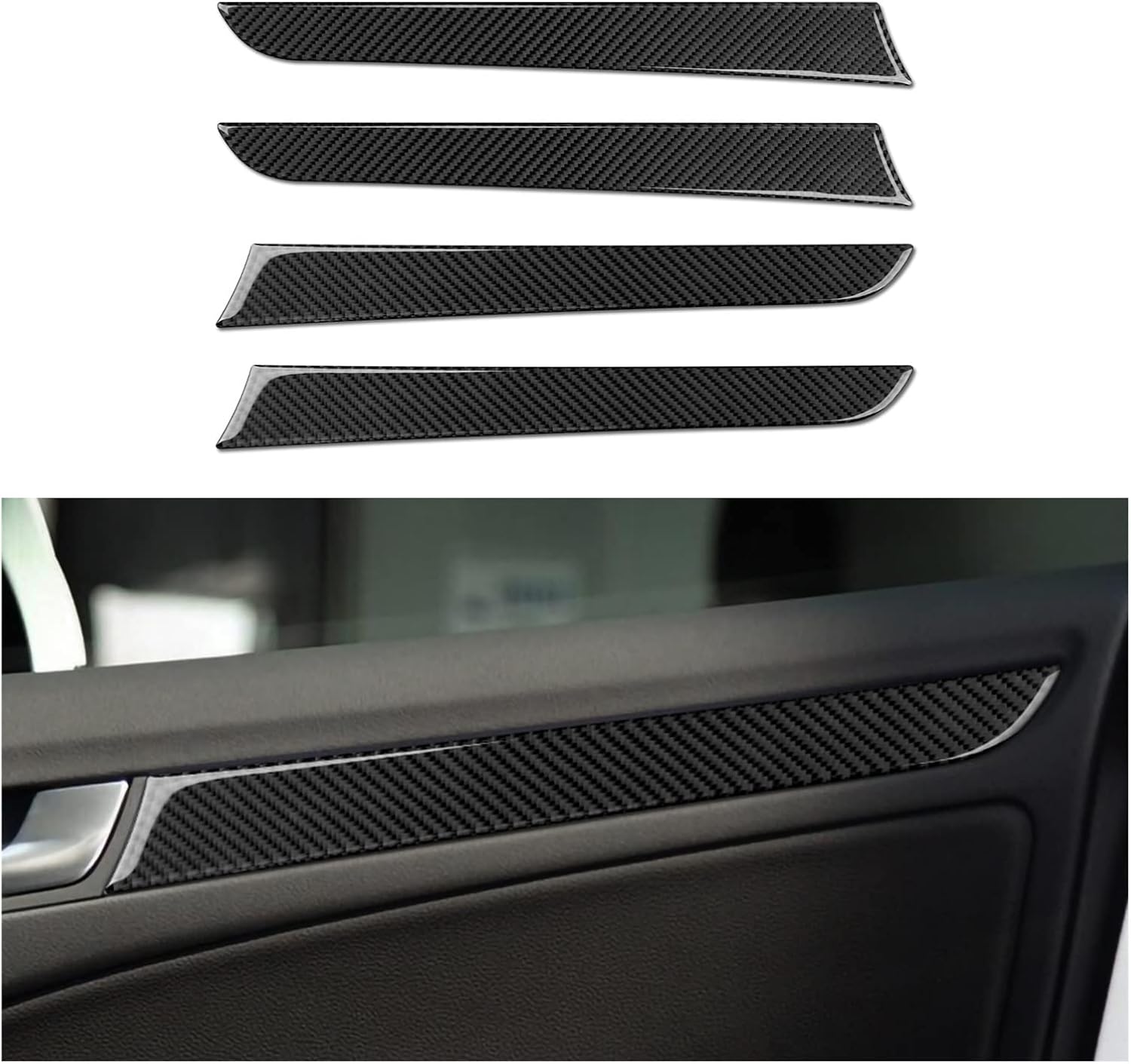 ONFSZCKB カーボンファイバー車のドアパネルステッカー車のドア 
